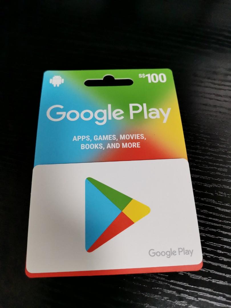 100 Dollar Google Play Card Unredeemed Hobbies Toys Toys Games On Carousell
