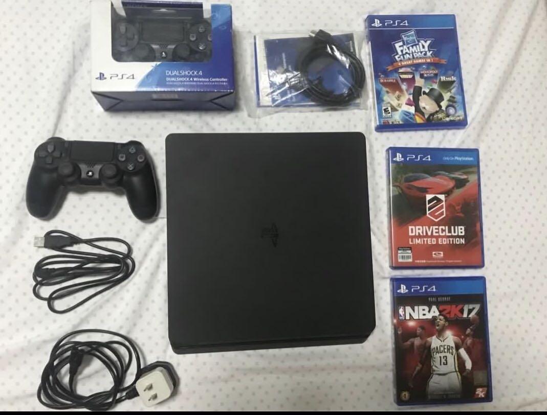Ps4 Slim 500gb W Box And Inclusions Video Gaming Video Game Consoles Others On Carousell