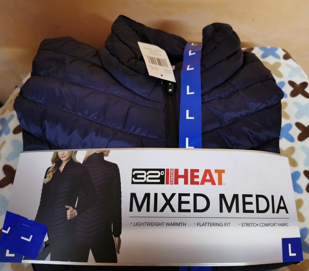 32 degrees heat mixed online media jacket