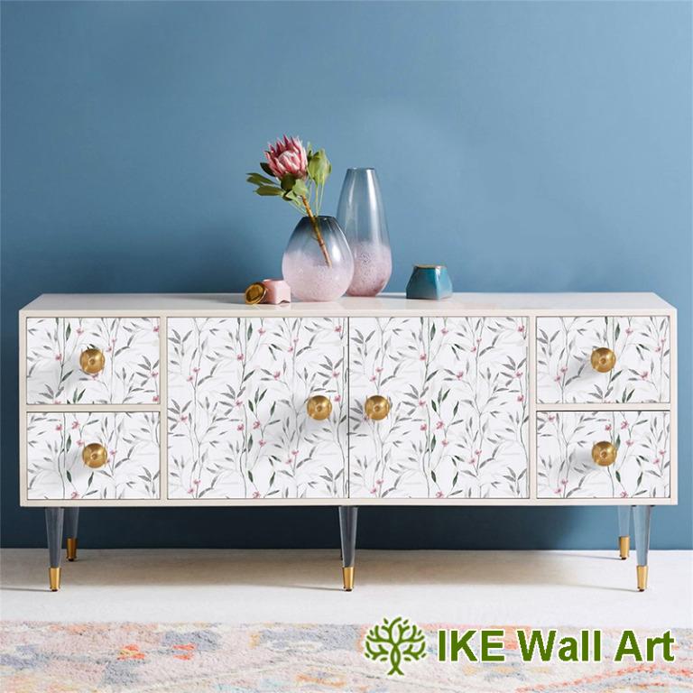 45x600cm Garden Pattern Pvc Self Adhesive Wallpaper Dormitory Girl S Little Fresh Furniture Renovation Paste Waterproof Floral Furniture Others On Carousell