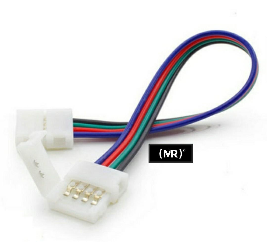 4-Pin RGB LED Strip-to-Strip Connector (for IP20 & IP 65 Strip Lights),  Furniture & Home Living, Lighting & Fans, Lighting on Carousell