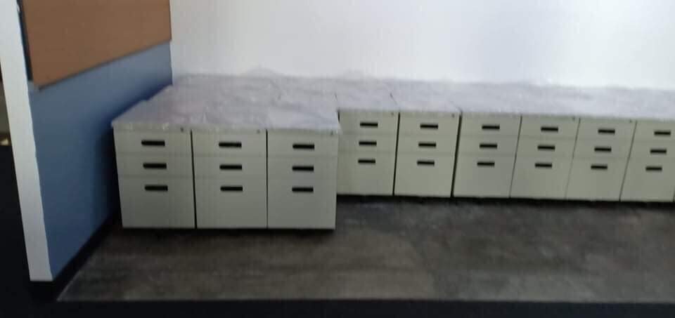 # Steel Mobile Pedestal Cabinet 3 Drawers with Lock  #