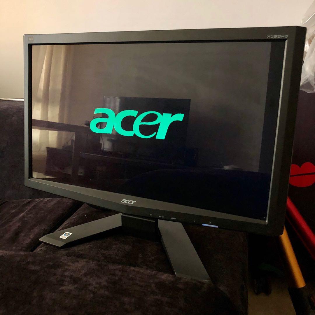 Retire Coin laundry Claim Acer X193HQ 19" LCD Monitor, Computers & Tech, Parts & Accessories, Monitor  Screens on Carousell