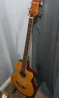Acoustic active bass guitar with pick up