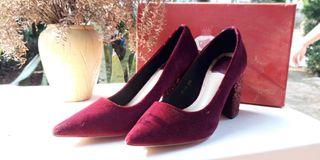 BKK Maroon Chuck Heel