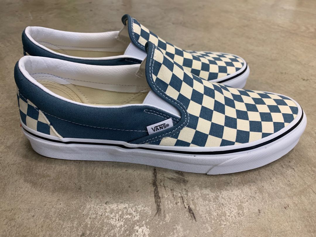 blue with checkered vans