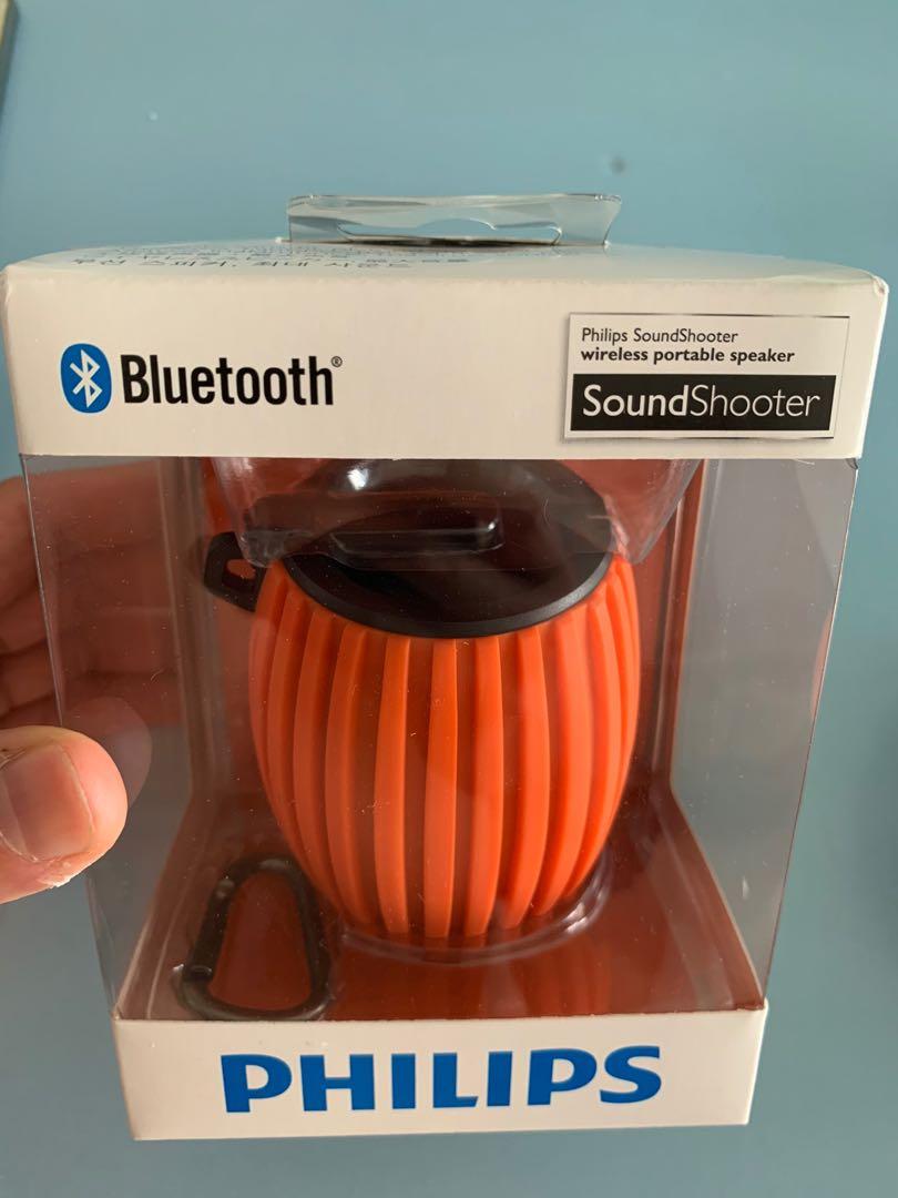 Brand new Philips SoundShooter bluetooth speaker spill proof