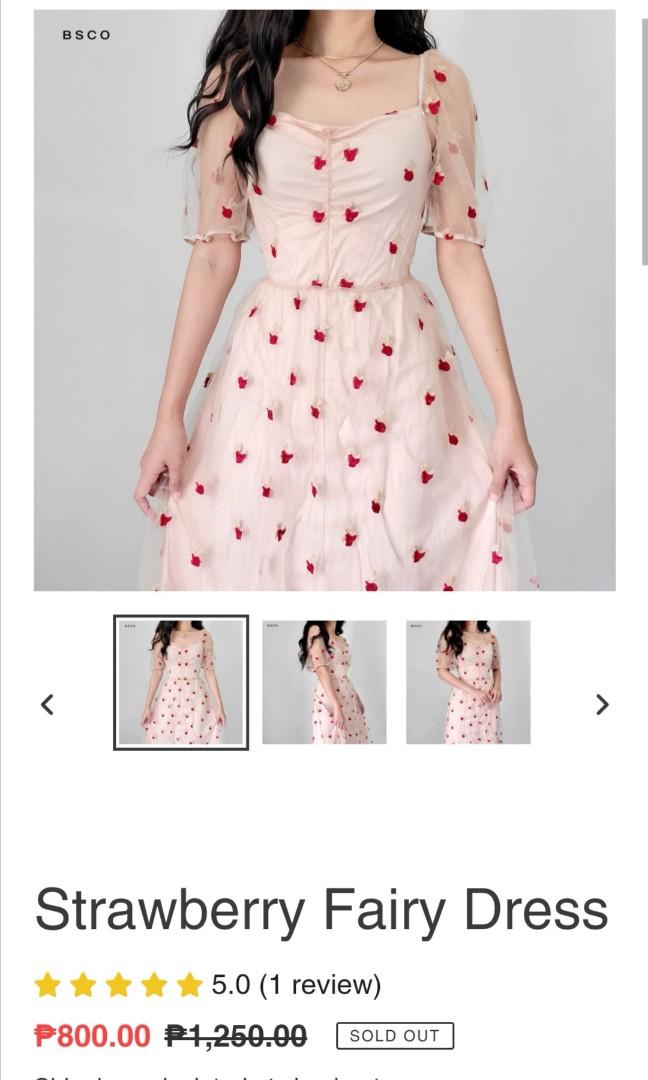 strawberry dress womens