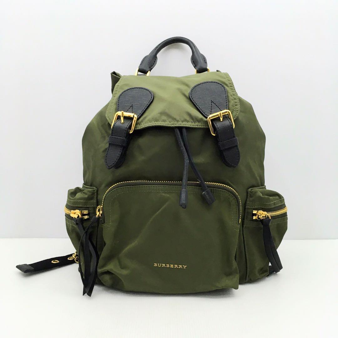 burberry backpack green