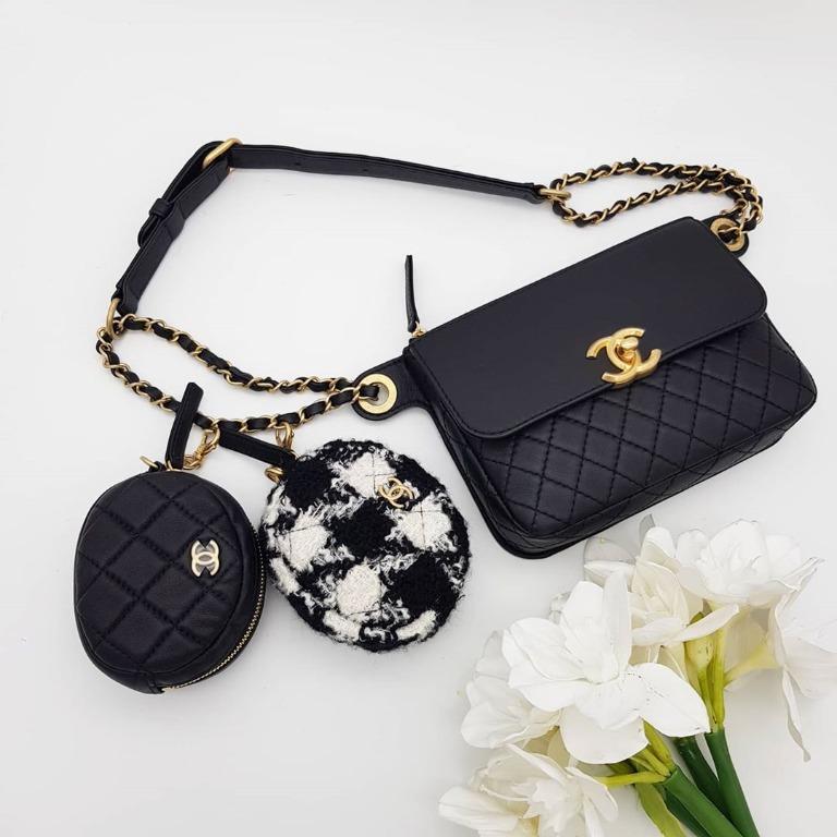 Chanel waist bag with pouch best sale
