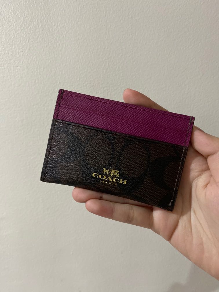 Coach Card Holder Negotiable Women S Fashion Bags Wallets Wallets Card Holders On Carousell