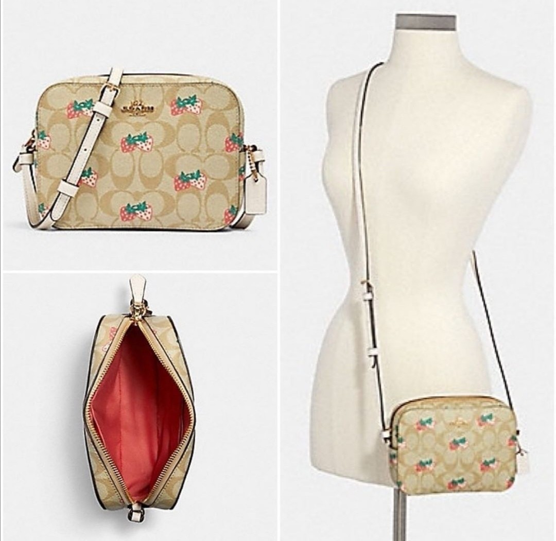 Coach strawberry camera bag clearance