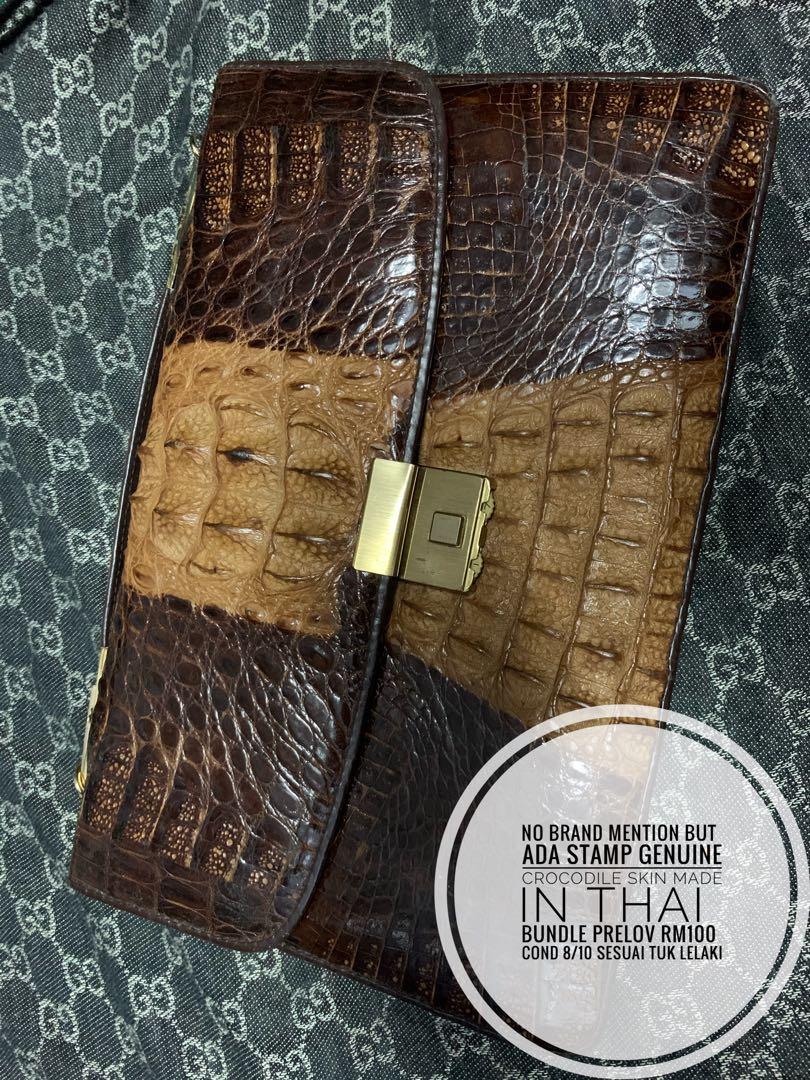 Crocodile Skin Made Thailand Men S Fashion Bags Wallets Wallets On Carousell Check out our crocodile leather selection for the very best in unique or custom, handmade pieces from our shops. crocodile skin made thailand