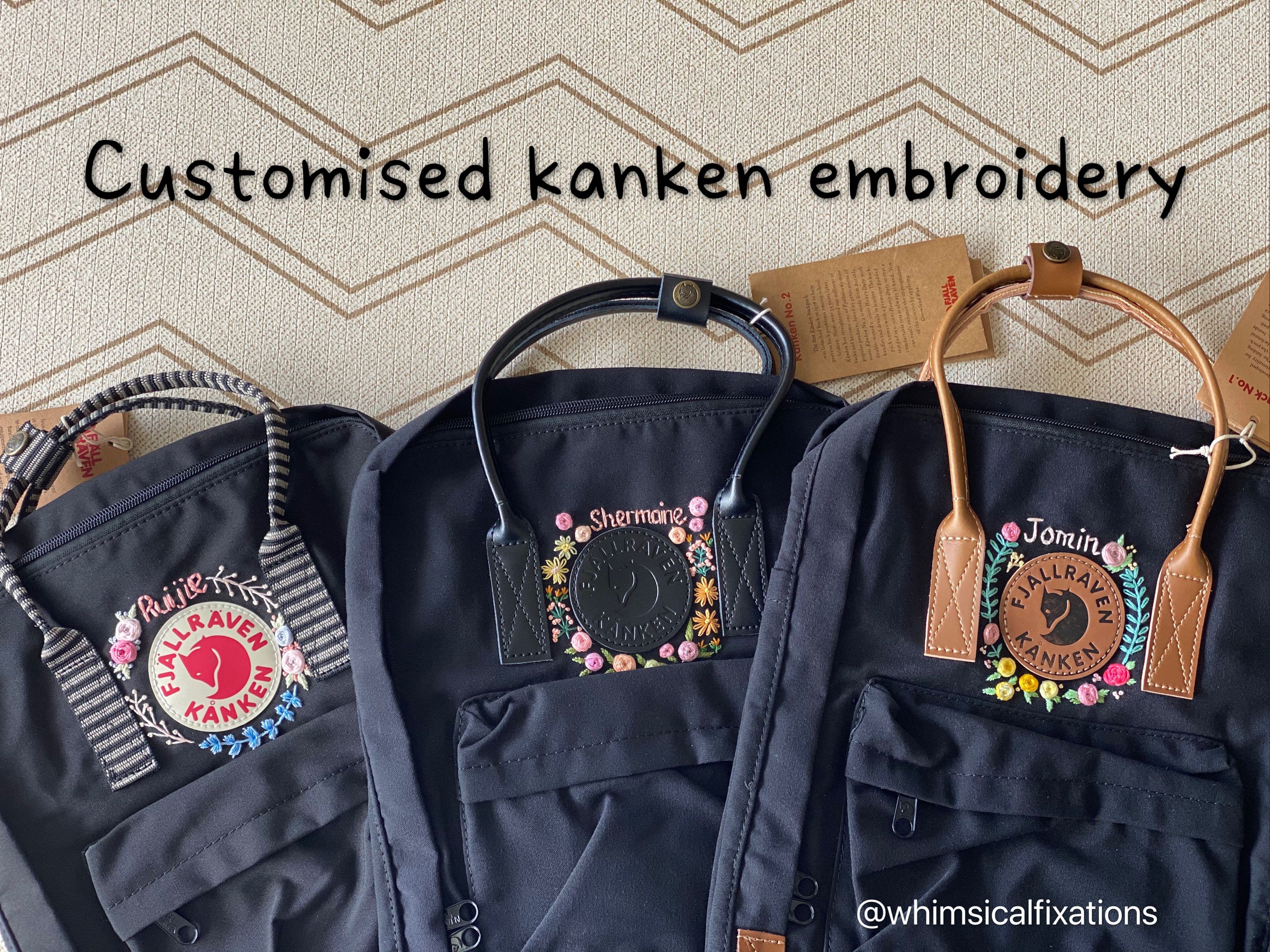 Embroidery on kanken 2025