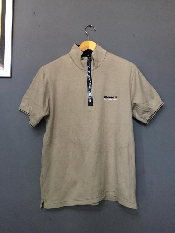 Ellesse Original Half Zip Shirt Kaos Kerah Olah Raga Baju Olahraga Di Carousell
