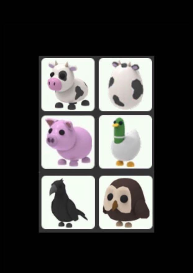 Farm Pets Bundle Adopt Me Roblox Toys Games Video Gaming In Game Products On Carousell - roblox adopt me farm egg pets