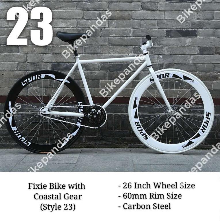 fixie wheel size