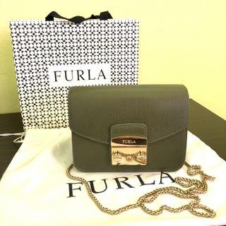 Furla Metropolis Crossbody Warna Olive (Authentic)