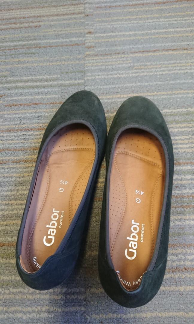 Gabor Chester | Easy Walking Comfort Heels |Dark Green | Size UK 4.5, Women's Footwear, Flipflops and Slides on Carousell