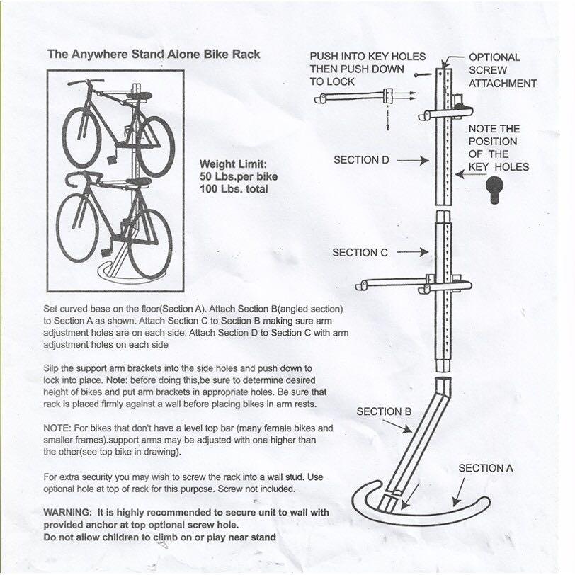 2 bike gravity stand