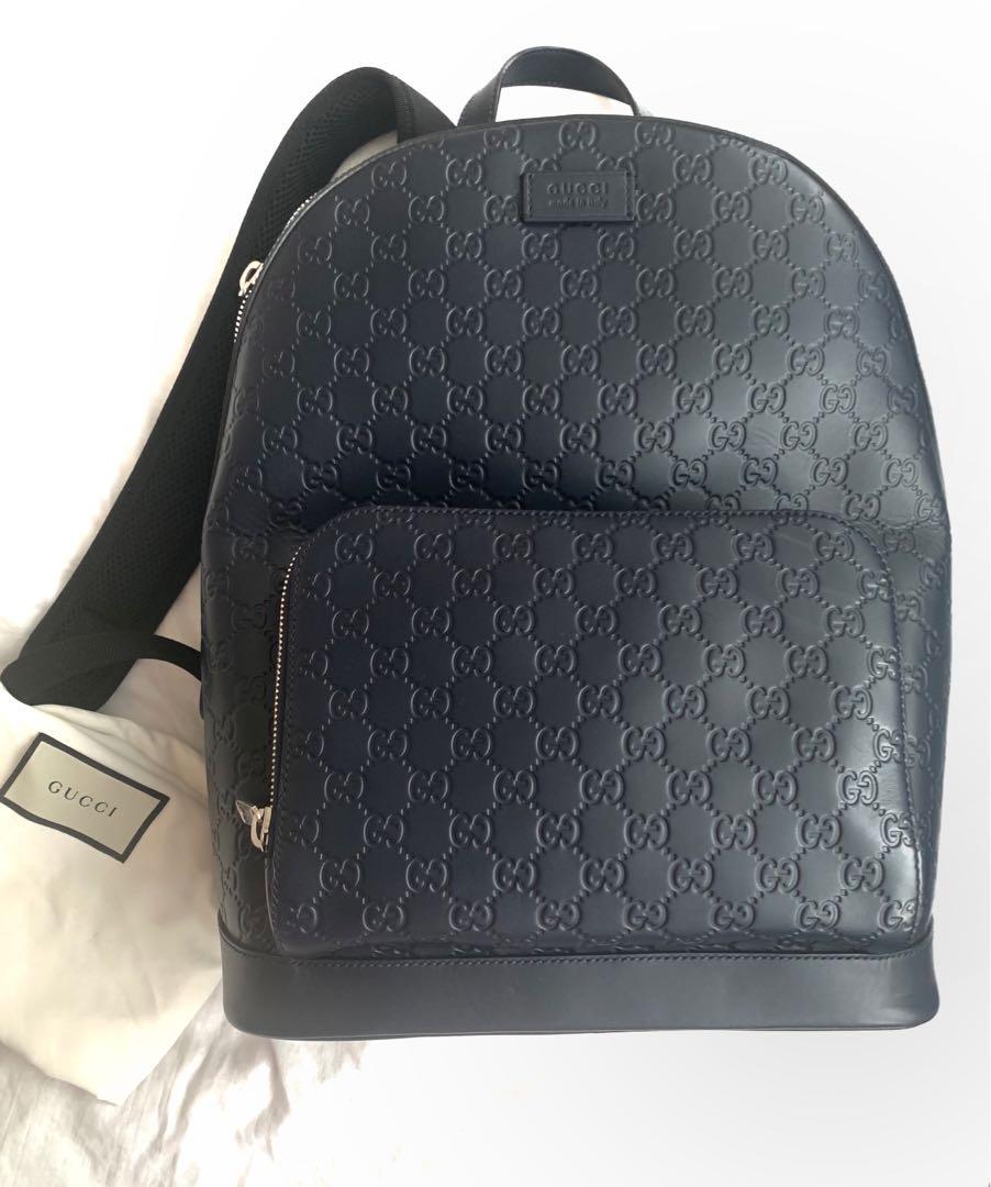 Gucci mens cheap leather backpack