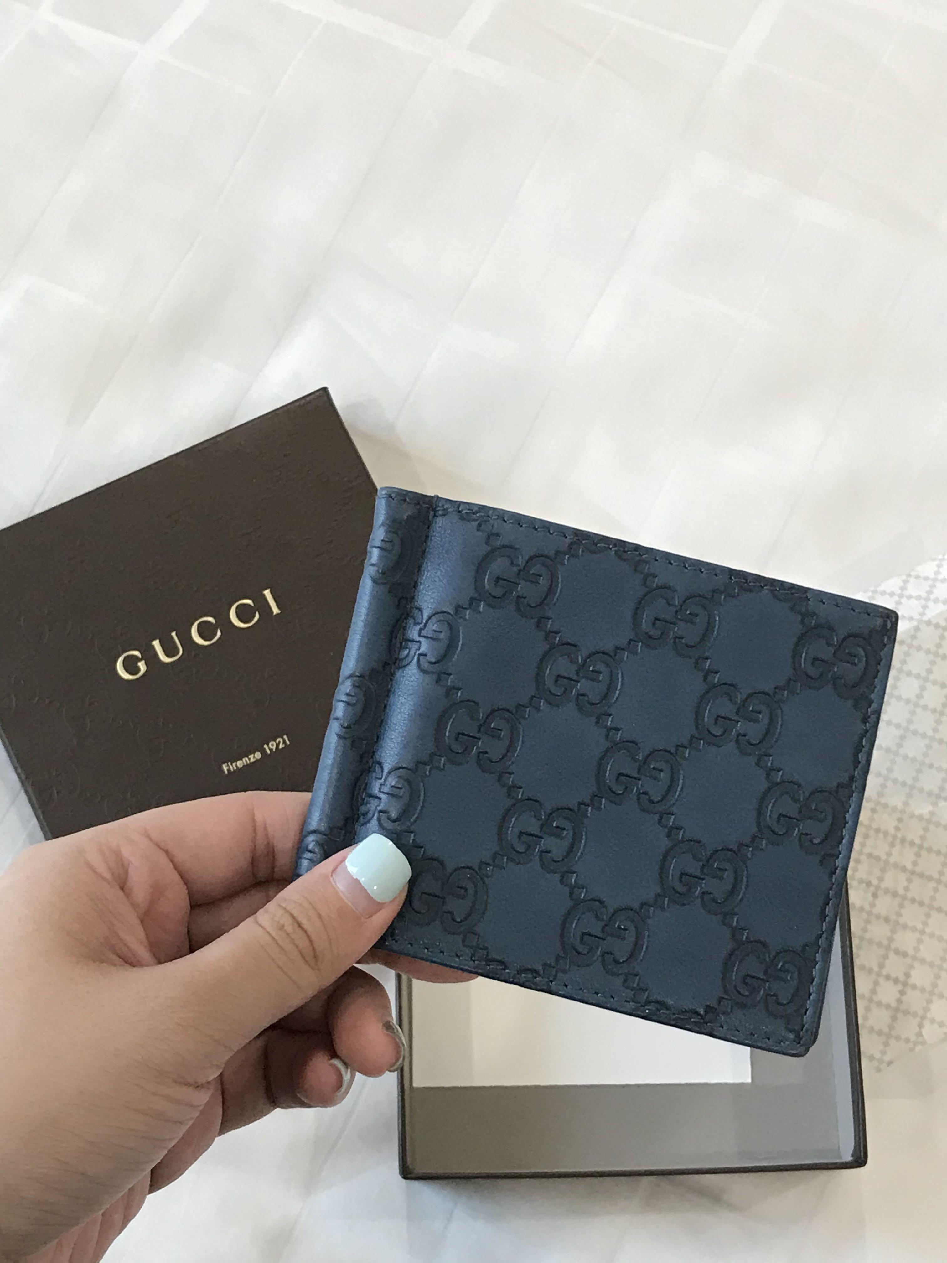 Gucci, Bags, Gucci Signature Money Clip Wallet