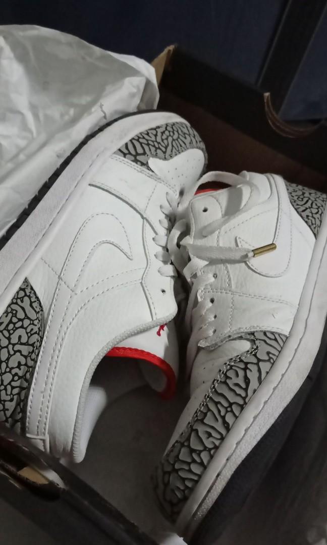jordan 1 low white cement