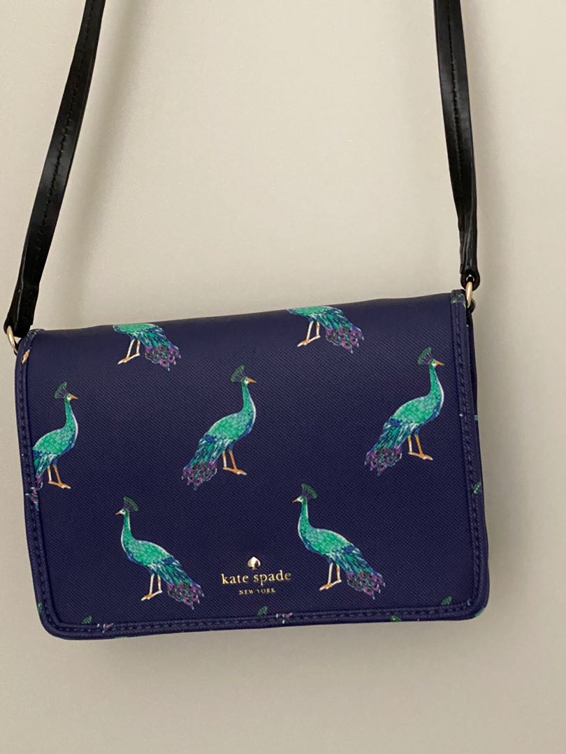 kate spade peacock purse