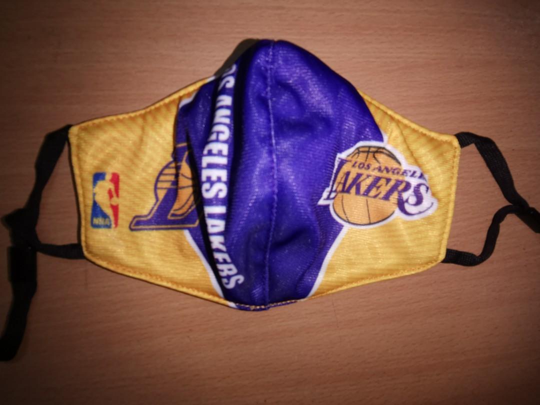 Lakers Face Mask Nba With Adjustable Earloop 99 Health Beauty Perfumes Nail Care Others On Carousell