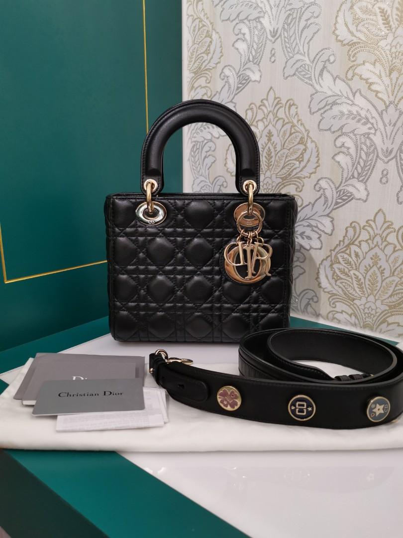 Sold Like New Lady Dior My Abcdior Small Black With Light Ghw Luxury Bags Wallets Handbags On Carousell