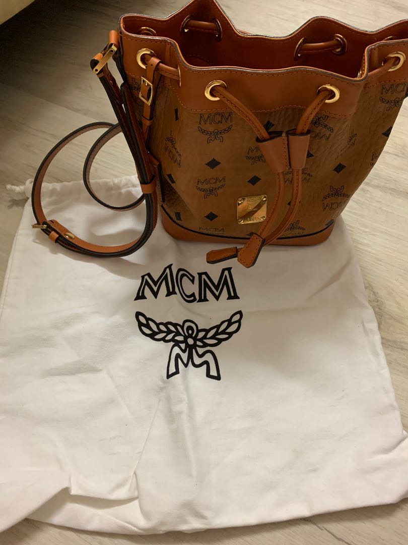 MCM Medium Size Bucket Bag, Luxury, Bags & Wallets on Carousell