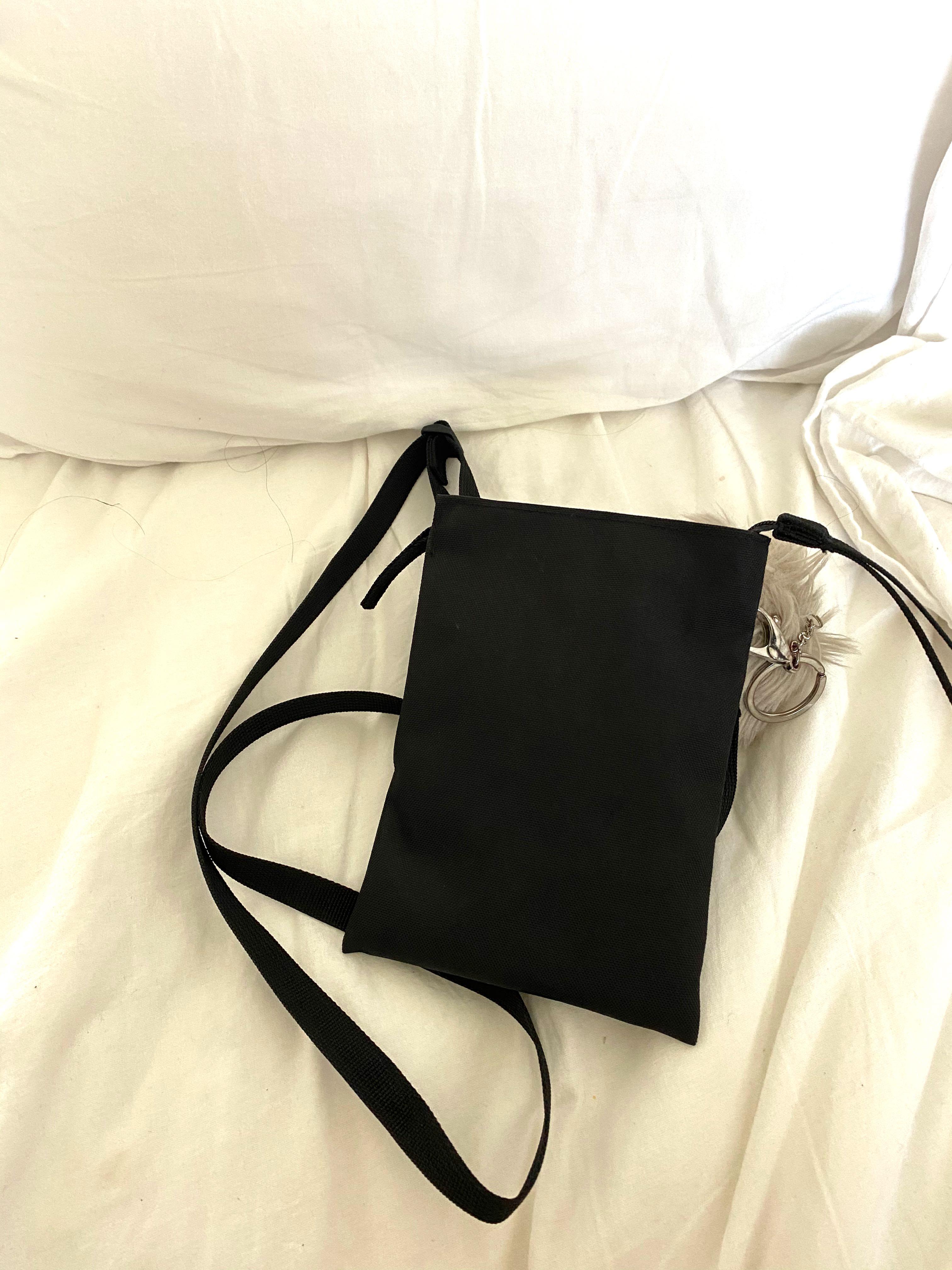 Muji Small Sling Bag in Black, Women's Fashion, Bags & Wallets, Cross ...