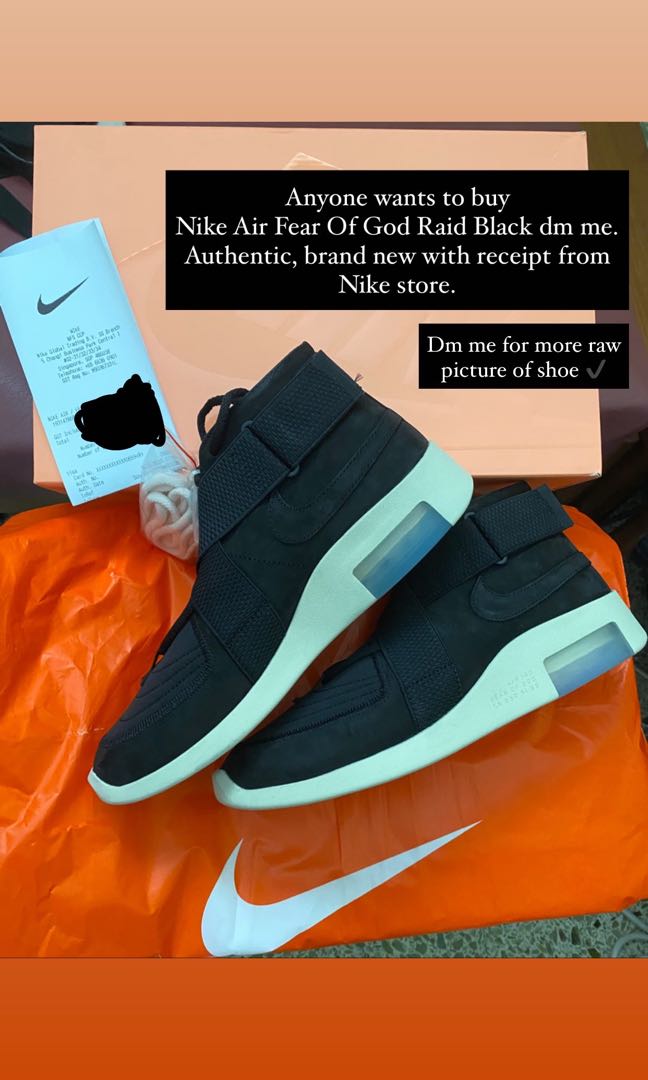 Fear of god raid retail price outlet