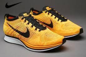 nike flyknit racer yellow