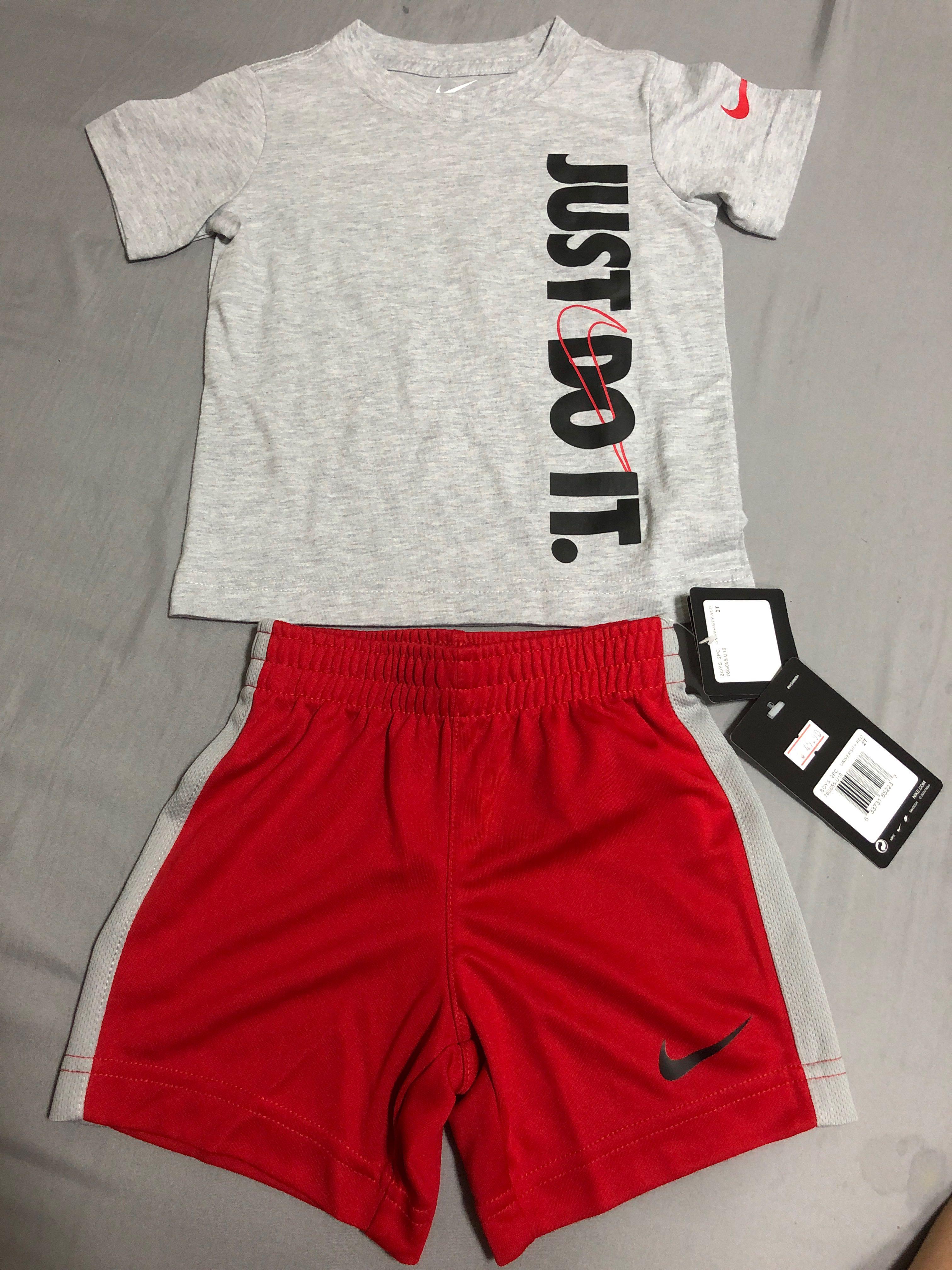 baby nike shorts and shirt
