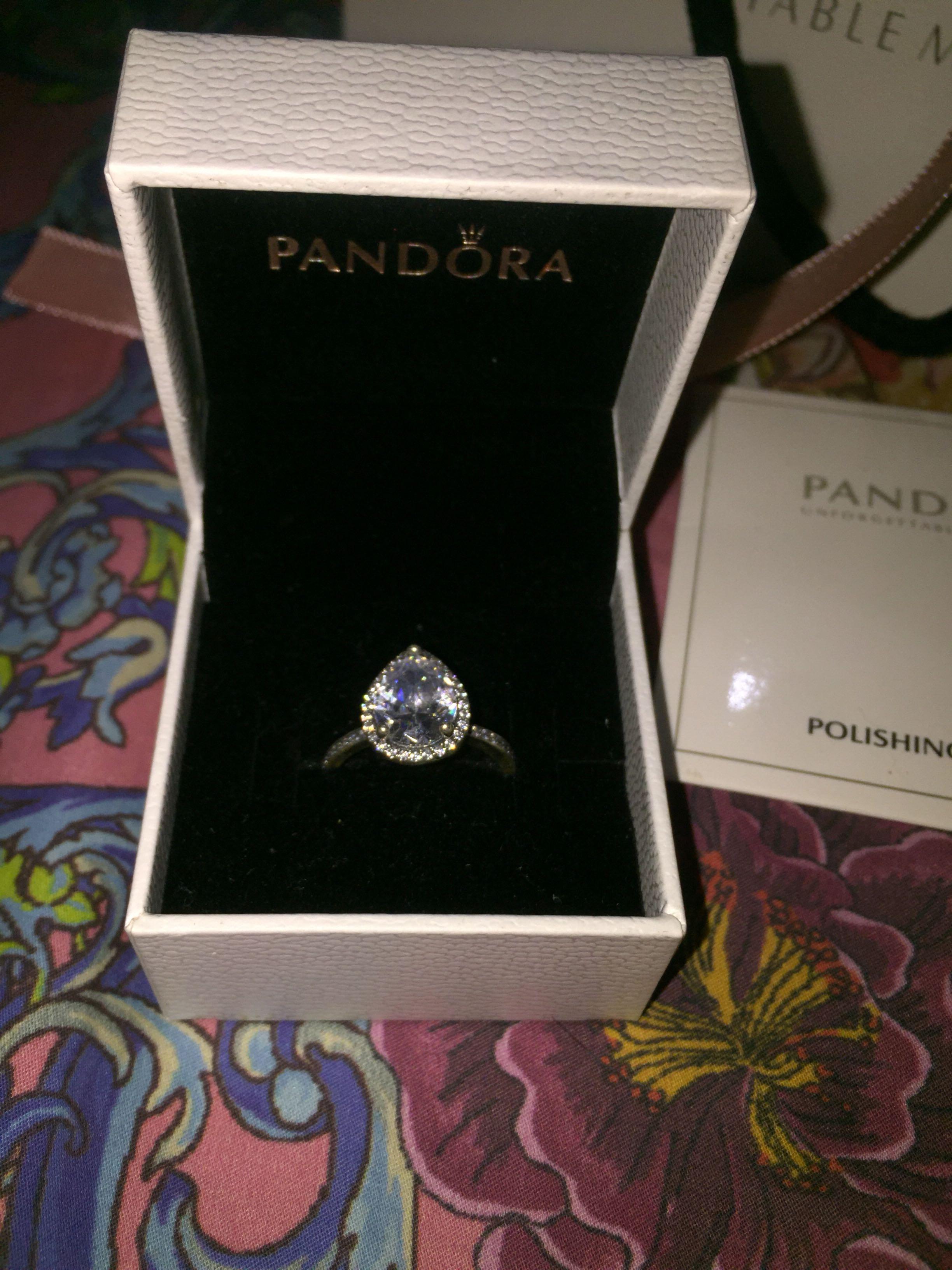 Pandora teardrop on sale promise ring