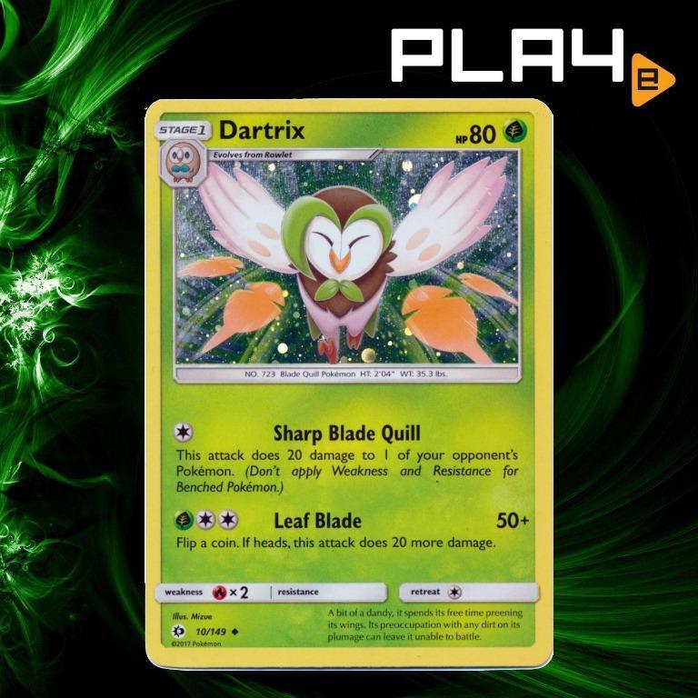 dartrix pokemon card Decidueye 11/149 Sun Moon SM1 - Pokemon Evolution 3 Card Lot - Dartrix  Rowlet : Buy Online at Best Price in KSA main image 0