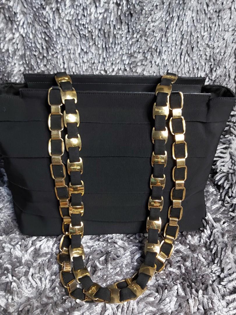 Salvatore ferragamo chain new arrivals bag