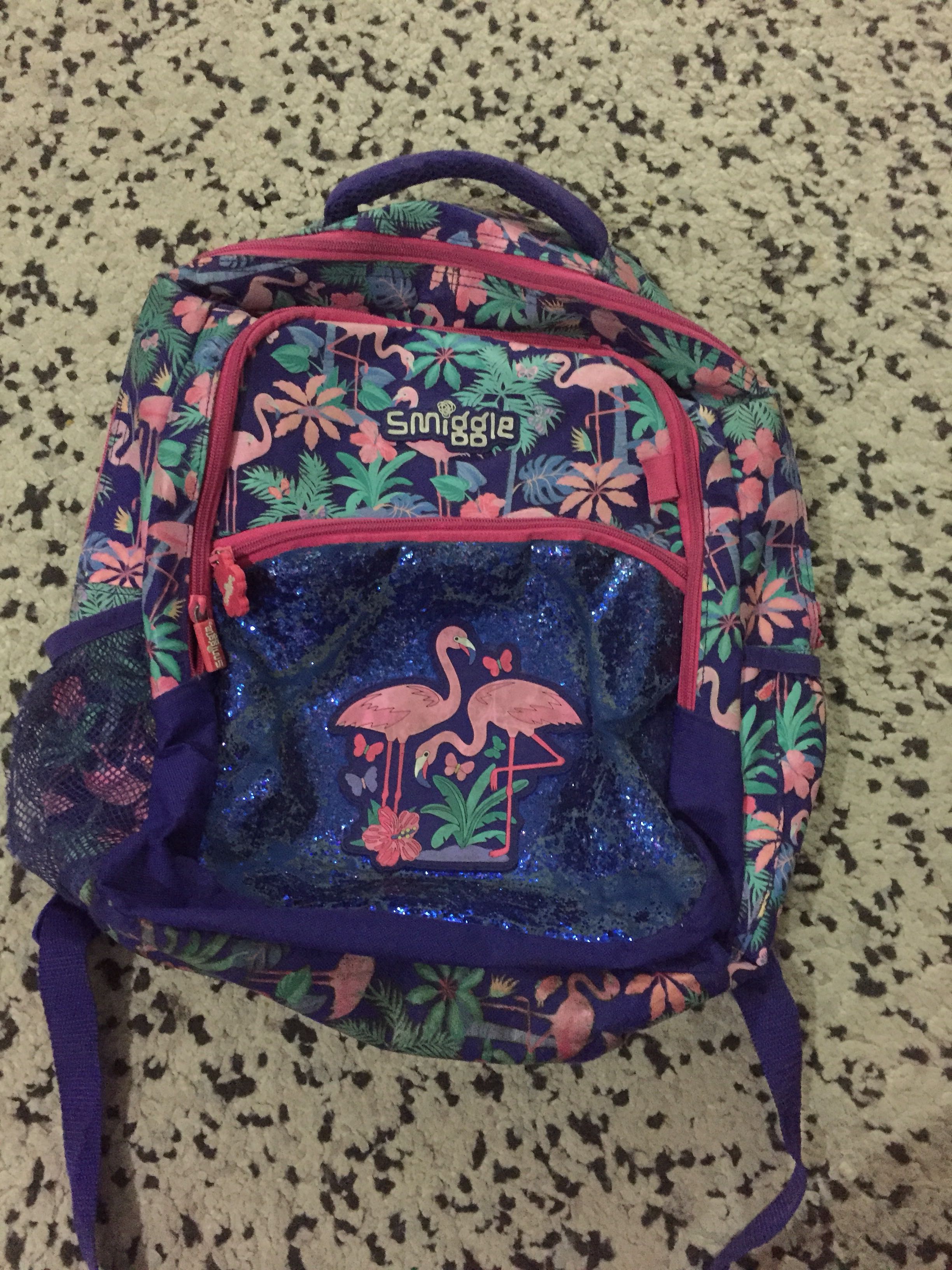 Smiggle clearance flamingo backpack