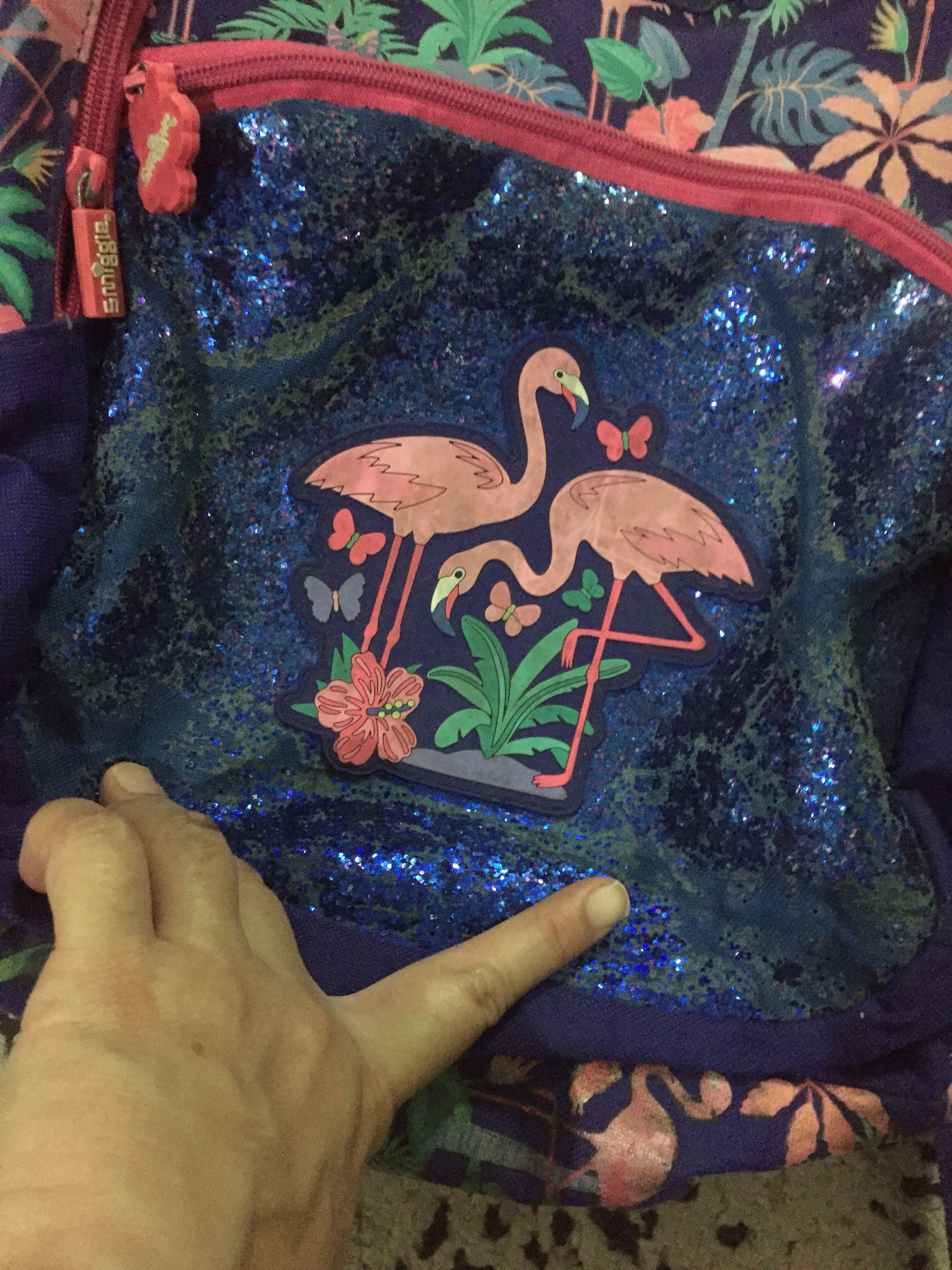 Smiggle flamingo shop backpack