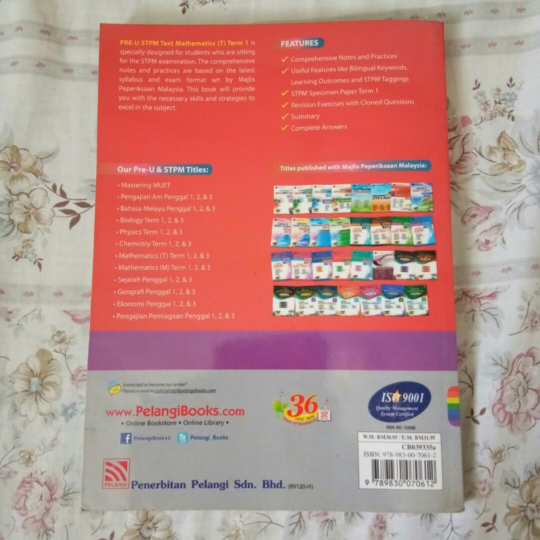 Stpm Mathematics T Textbooks On Carousell