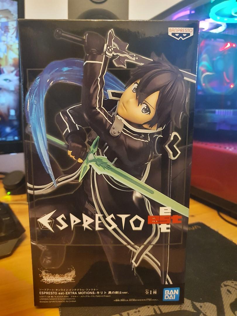 Sword Art Online Integral Factor ESPRESTO est EXTRA MOTIONS Kirito Black Swordsman Ver