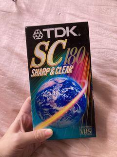 TDK SC180 Sharp and Clear Blank VHS Tapes (BRAND NEW)