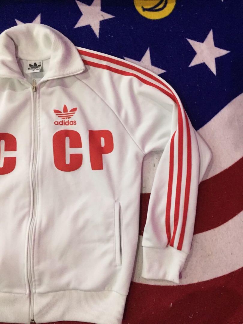 fórmula Pocos Colonial Vintage Adidas CCCP Track Top, Men's Fashion, Coats, Jackets and Outerwear  on Carousell