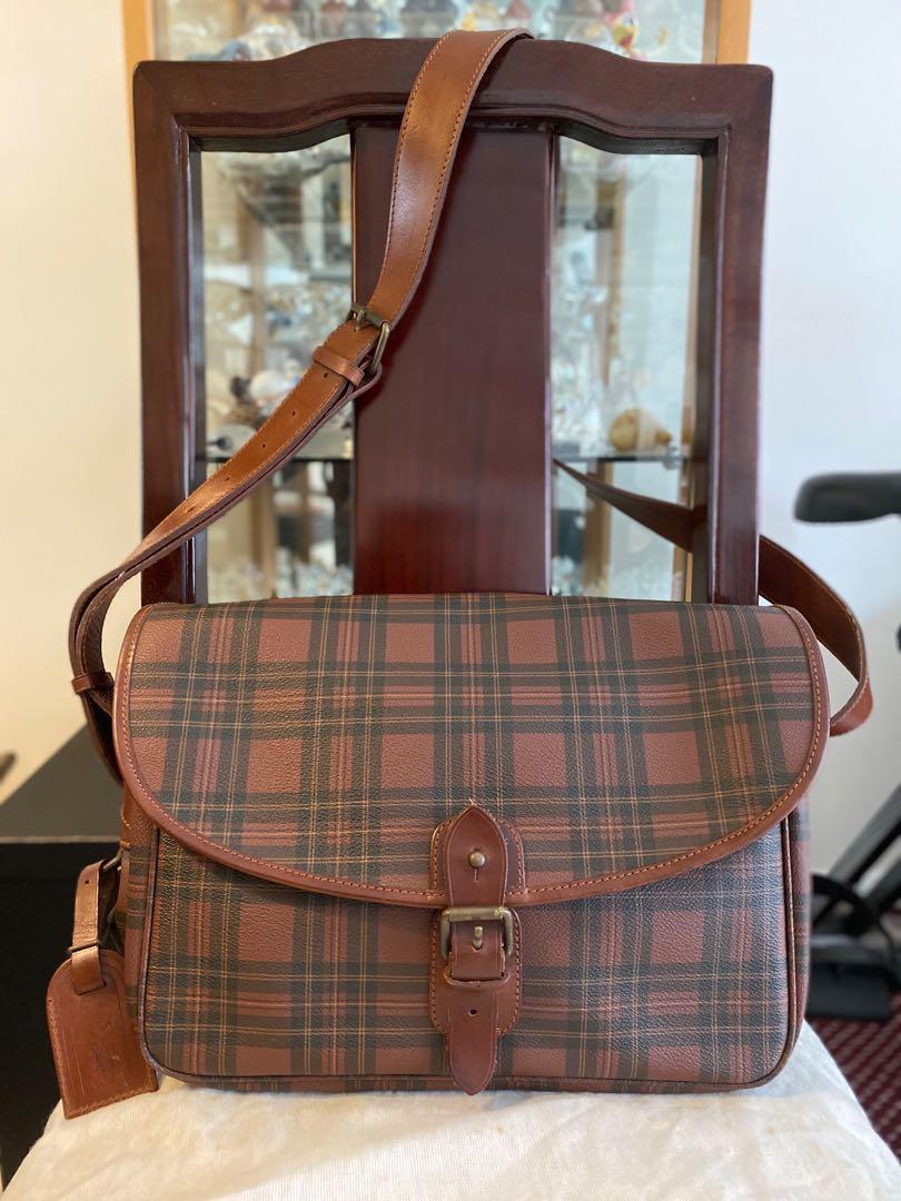 Vintage ralph lauren online plaid bag