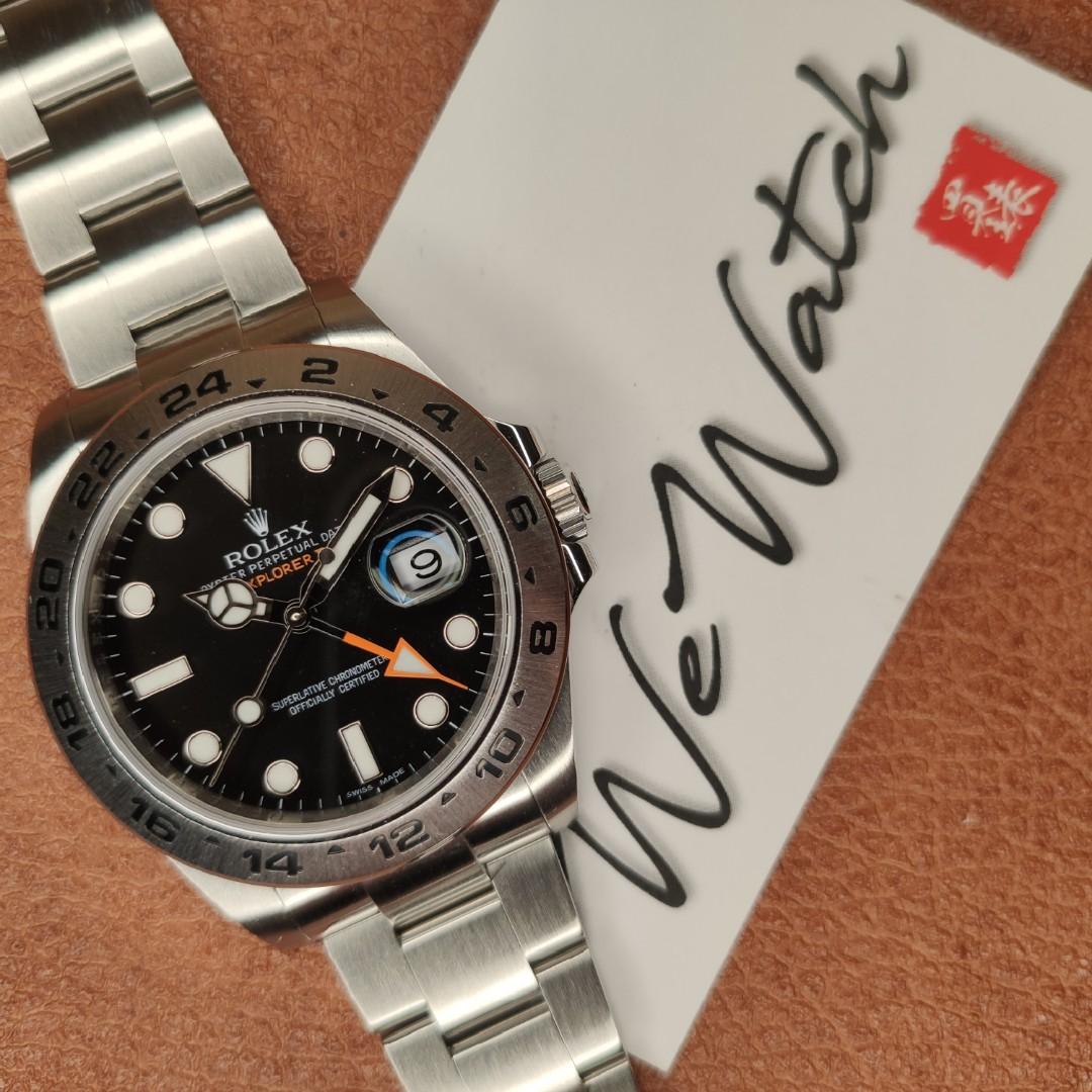 ⌚WeWatch⌚ 「2016年保用證」 216570 Explorer II 大黑橙 二手 Rolex 勞力士, 名牌, 錶 - Carousell