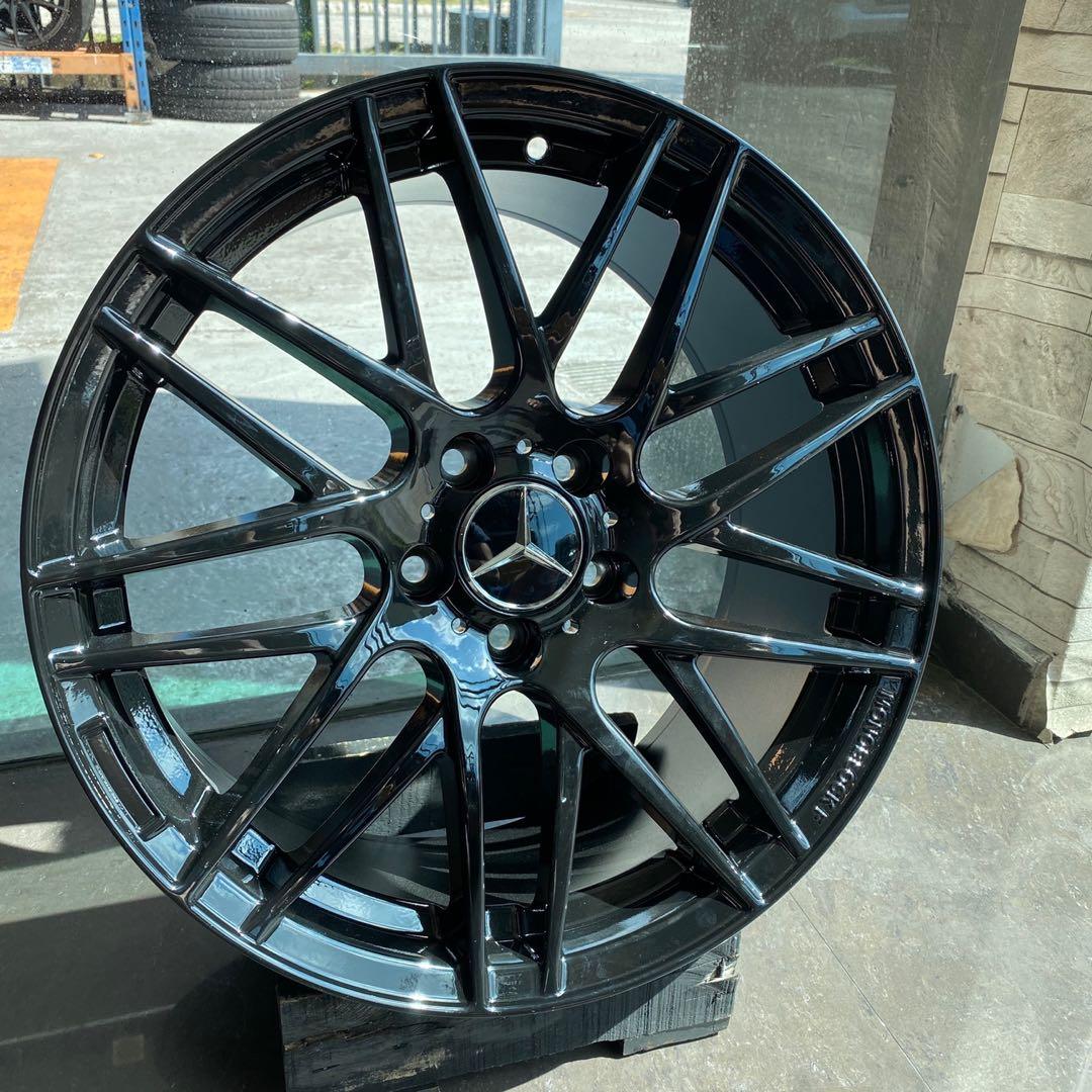 18” Mercedes Brabus design Rims, Car Accessories, Tyres & Rims on Carousell