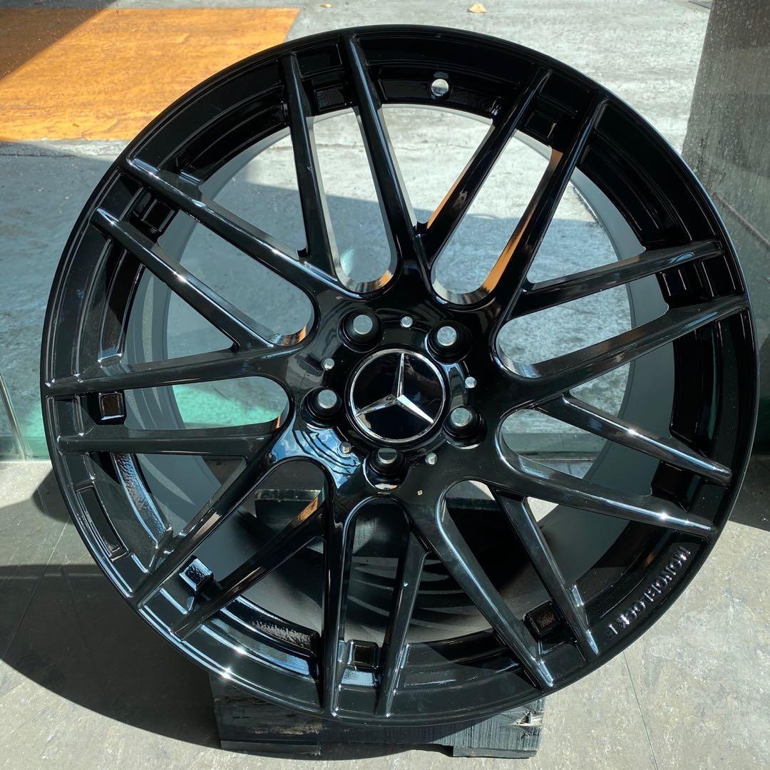 18” Mercedes Brabus design Rims, Car Accessories, Tyres & Rims on Carousell