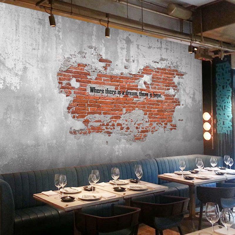 3D Wallpaper industry style mural customized, Furniture & Home Living ...