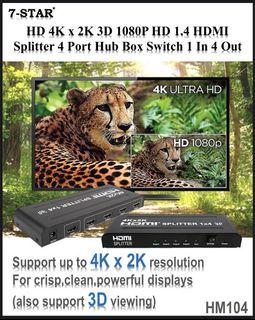 4X2 HDMI Switch Splitter - HDMI 1.4, ARC, CEC & HEC